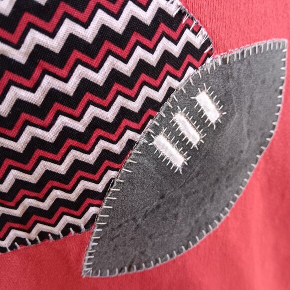 Men's XL Vintage T-shirt Big Red Nebraska Huskers Football Cottage Design 90s - Picture 3 of 6